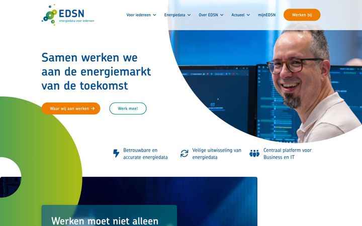 Screenshot of edsn.nl