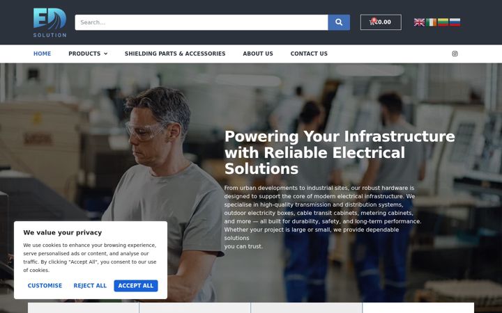 Screenshot of edsolution.ie