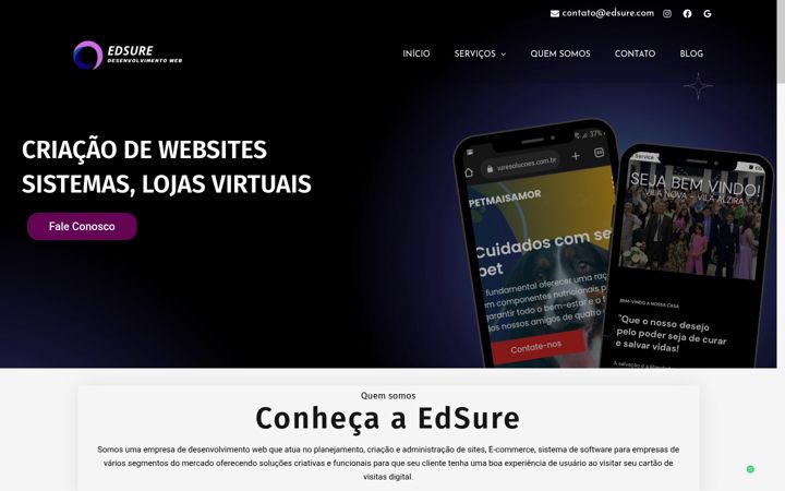Screenshot of edsure.com.br
