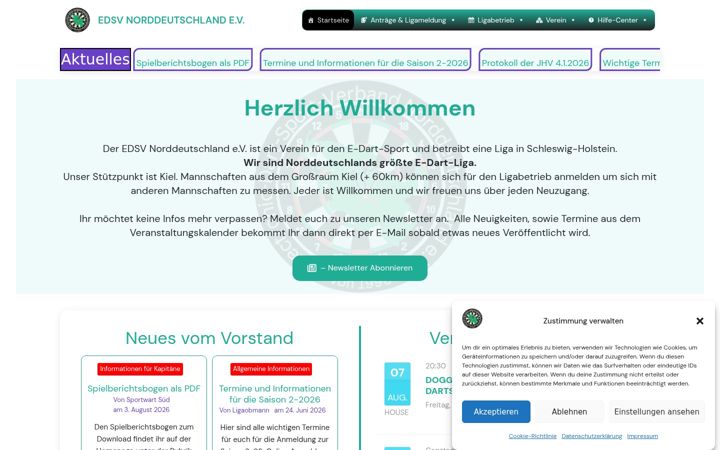 Screenshot of edsv-sh.de
