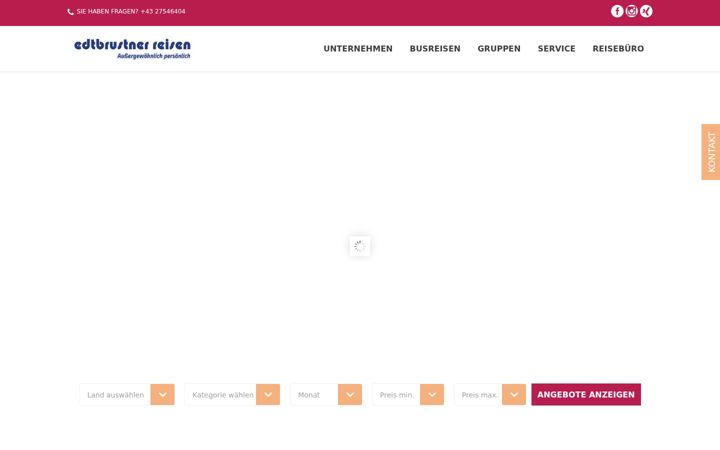 Screenshot of edtbrustner-reisen.at