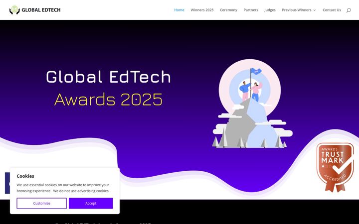 Screenshot of edtechawardsglobal.com