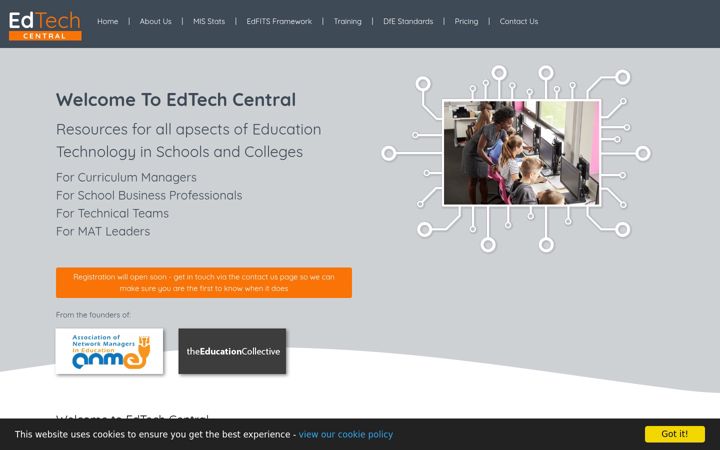 Screenshot of edtechcentral.uk