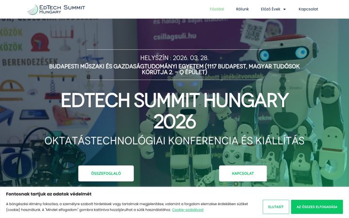 Skjermbilde av edtechsummit.hu