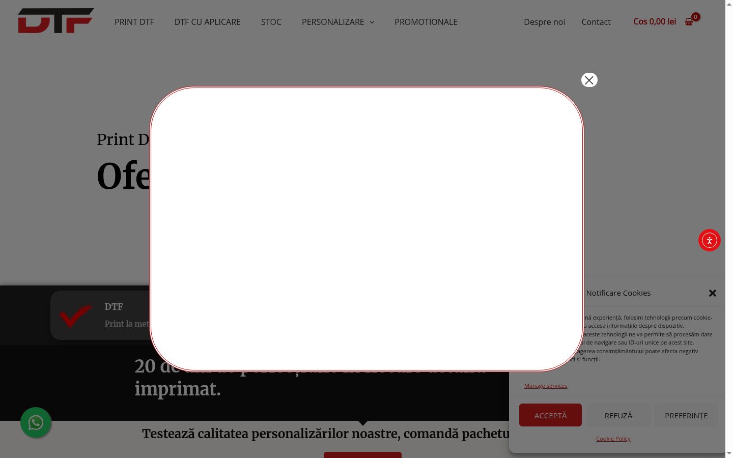Zrzut ekranu banera zgody wyświetlanego przed jakąkolwiek interakcją