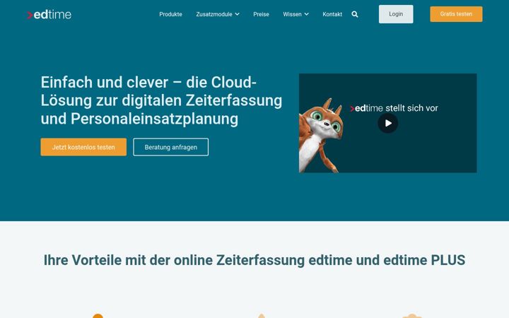 Screenshot of edtime.de
