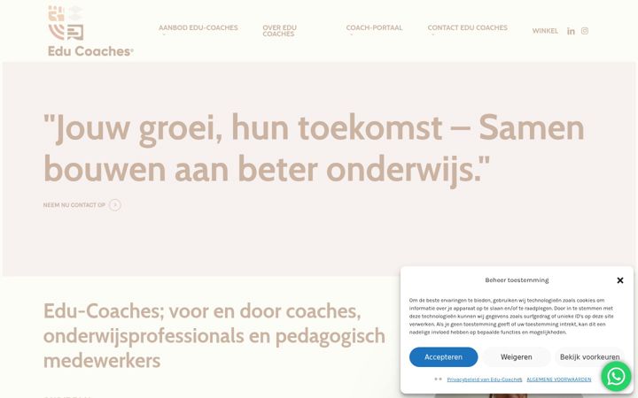 Screenshot of edu-coaches.nl