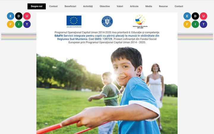 Screenshot of edu-fit.ro