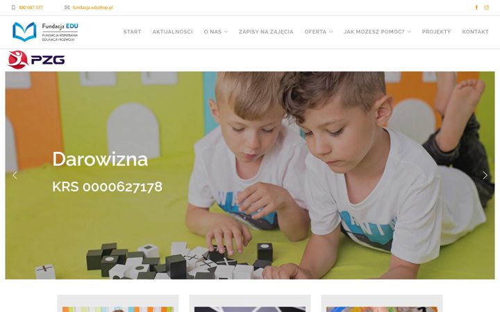Posnetek zaslona edu-fundacja.pl