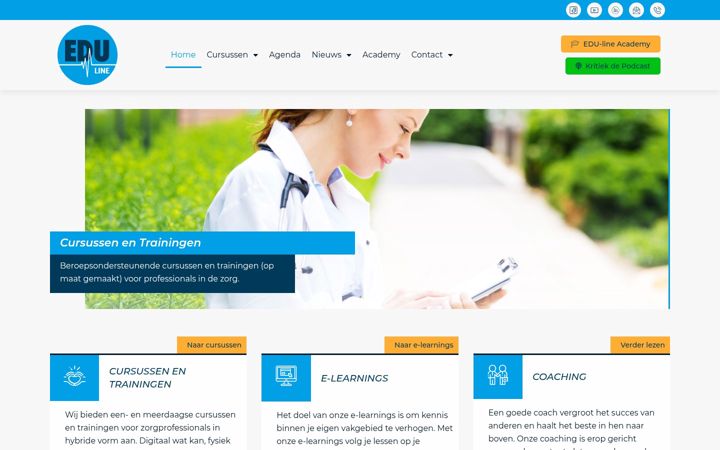 Screenshot of edu-line.nl