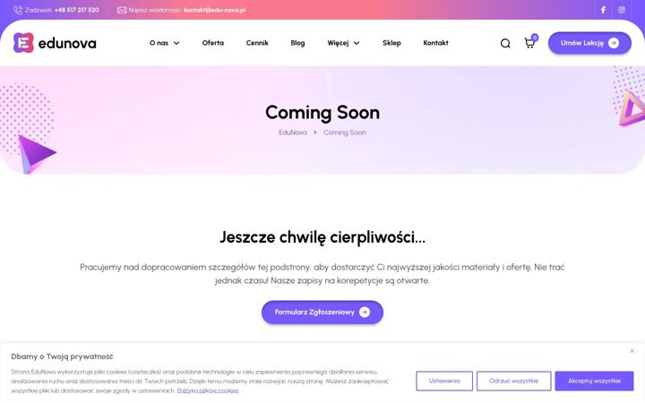 Screenshot of edu-nova.pl