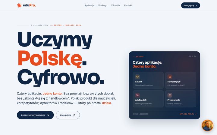 Posnetek zaslona edu-pro.pl