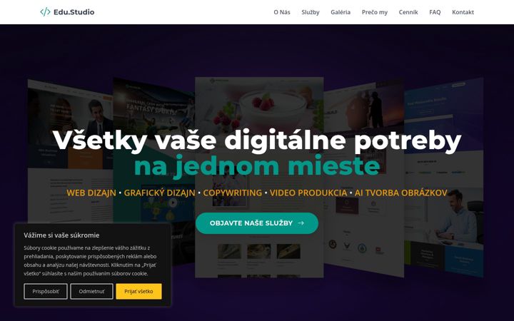 Screenshot of edu-studio.sk