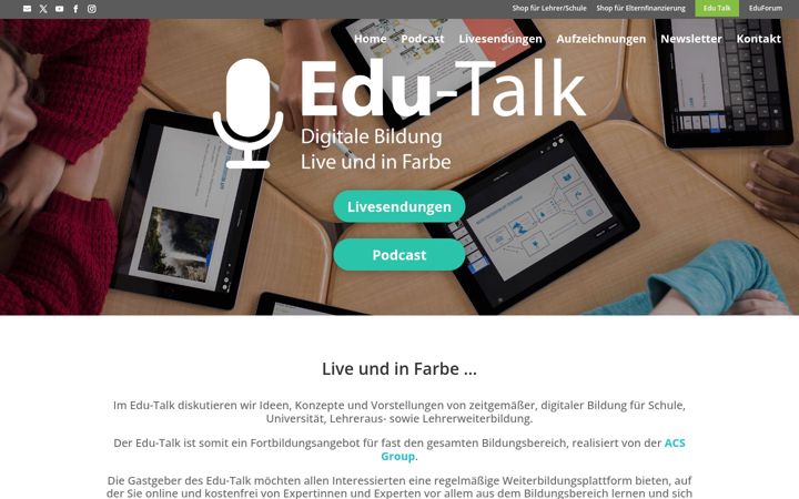 Screenshot of edu-talk.de