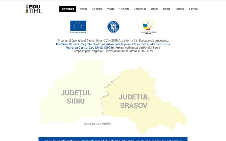 Screenshot of edu-time.ro