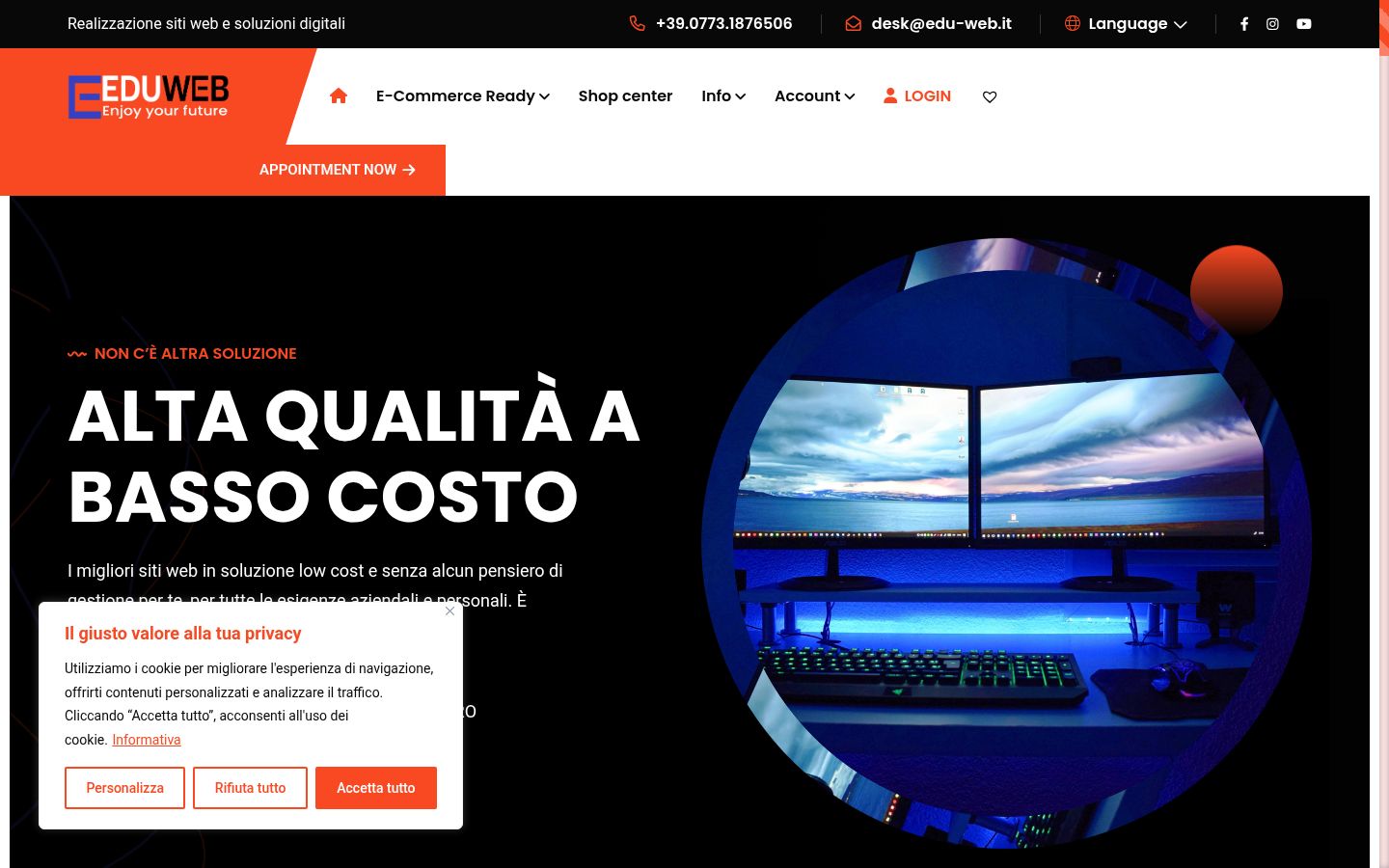 Sutikimo reklamjuostės, rodytos prieš bet kokią sąveiką, ekrano kopija