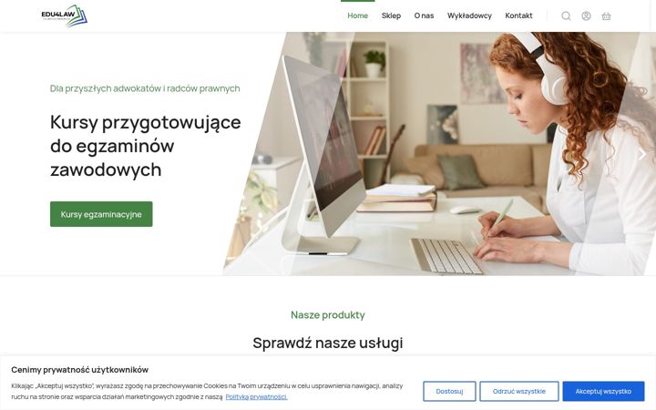 Posnetek zaslona edu4law.pl