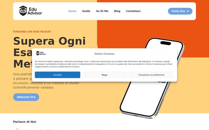 Screenshot of eduadvisor.it