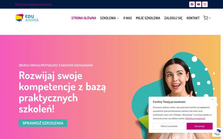 Screenshot of eduanima24.pl