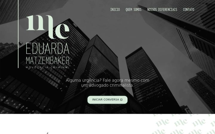 Screenshot of eduardamatzembaker.adv.br