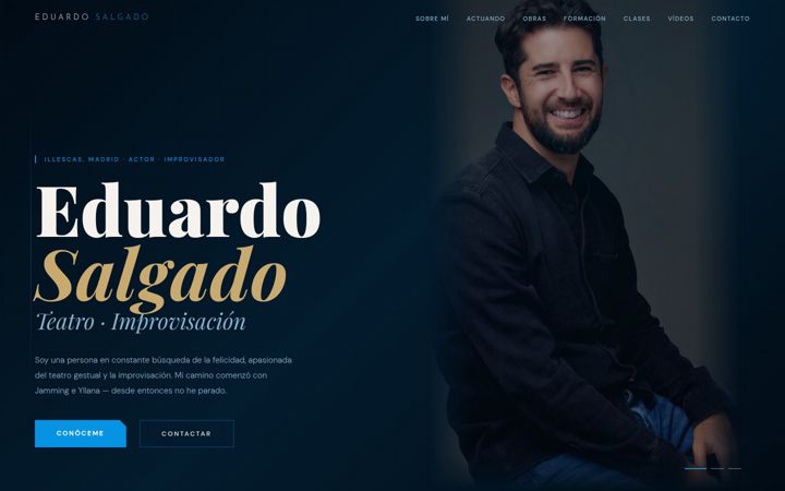 Screenshot of eduardosalgadoactor.com