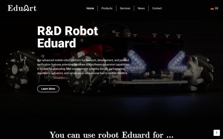 Screenshot of eduart-robotik.com