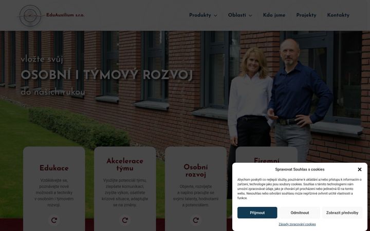 Screenshot van eduaux.cz