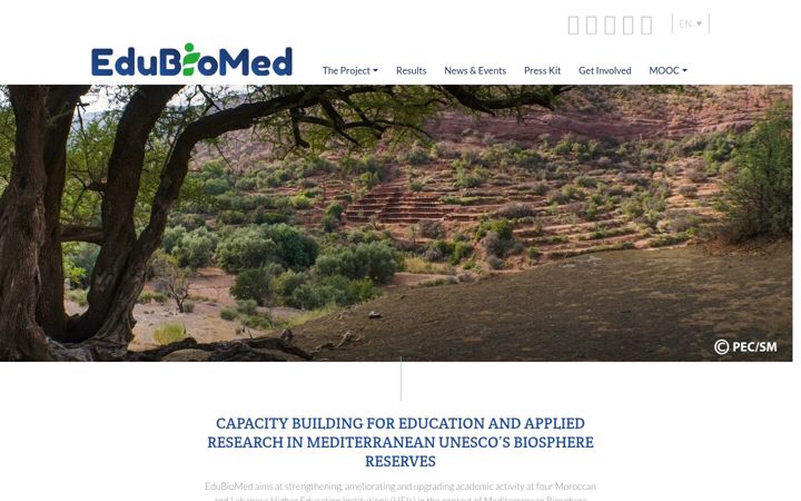 Screenshot of edubiomed.eu
