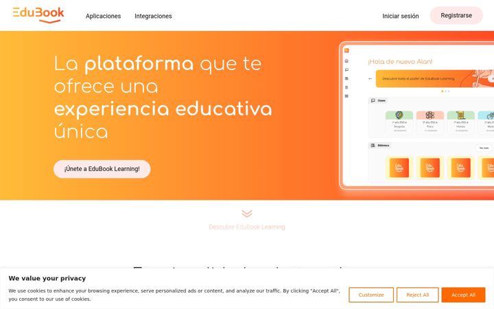 Screenshot of edubook-learning.com