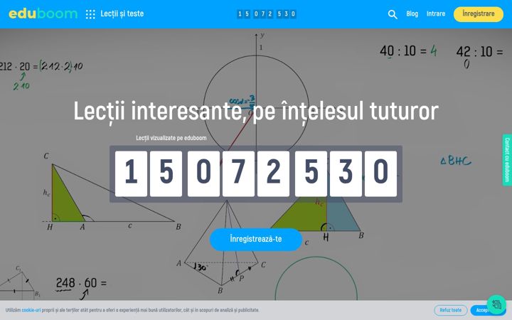 Screenshot of eduboom.ro