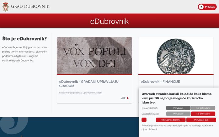 Screenshot of edubrovnik.hr