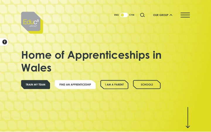 Screenshot of educ8training.co.uk
