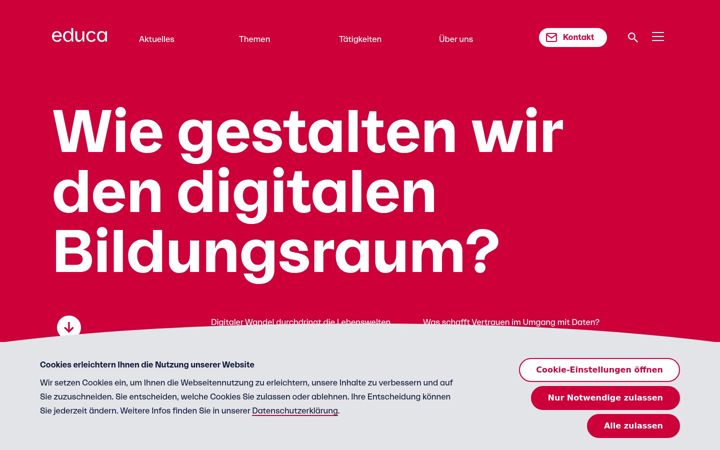 Screenshot of educa.ch