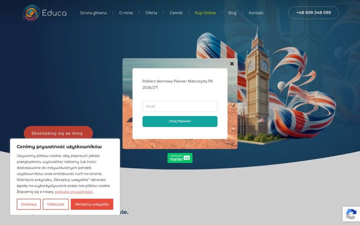 Screenshot of educa.com.pl
