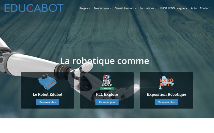 Screenshot of educabot.fr