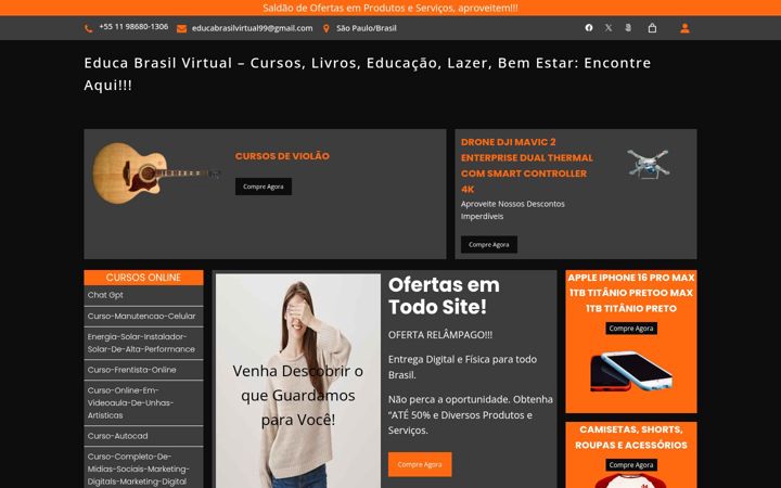Screenshot of educabrasilvirtual.com.br