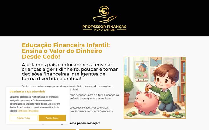 Screenshot of educacao-financeira-infantil.pt
