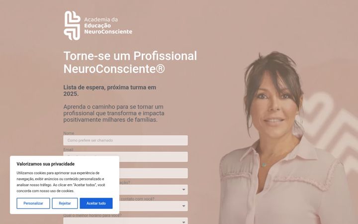 Screenshot of educacaoneuroconsciente.com.br