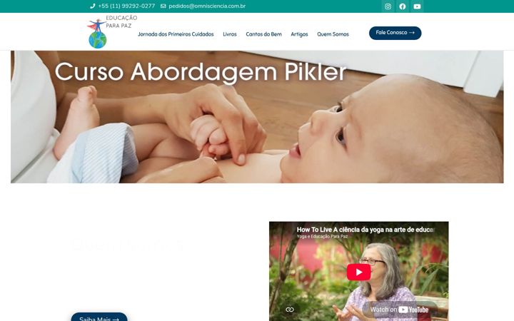Screenshot of educacaoparapaz.com.br