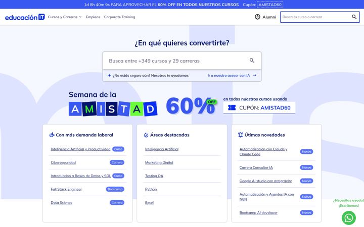 Screenshot von educacionit.com