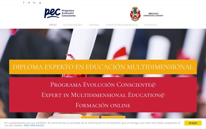 Screenshot of educacionmultidimensional.com