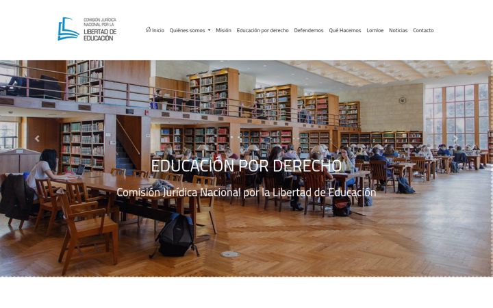 Screenshot of educacionporderecho.com