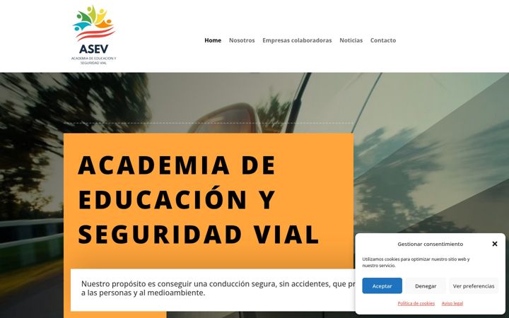 Screenshot of educacionyseguridadvial.es
