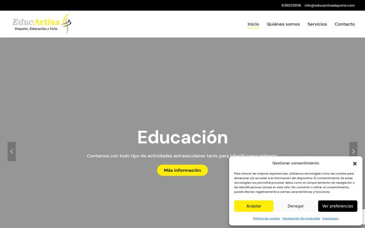 Screenshot of educactivadeporte.com