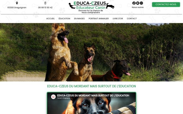 Screenshot of educaczeus.fr