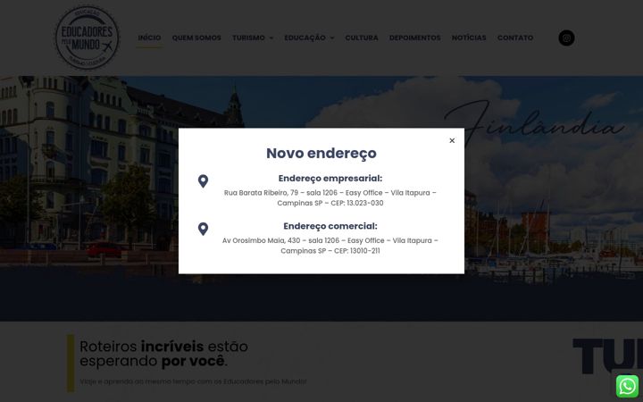 Screenshot of educadorespelomundo.com.br