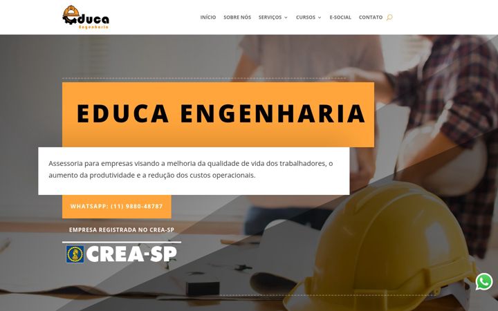 Screenshot of educaengenharia.com.br