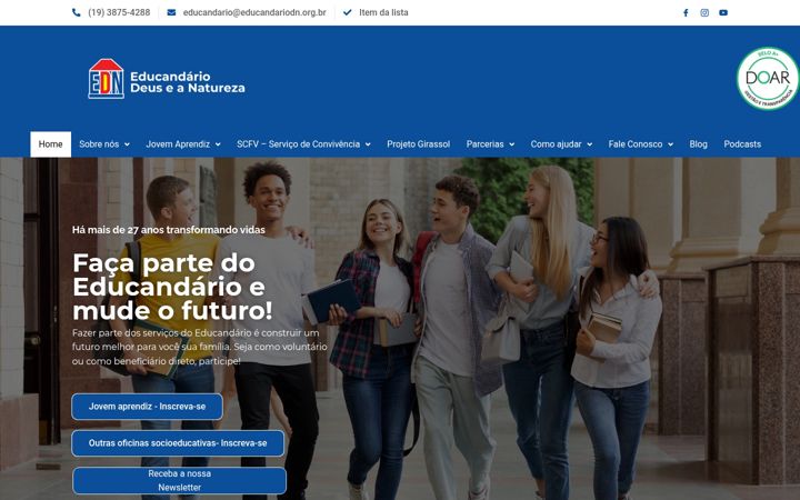 Snímek obrazovky educandariodn.org.br