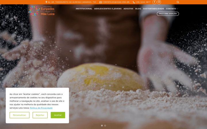 Screenshot of educandarioeuripedes.org.br