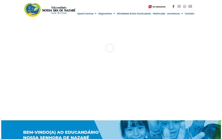 Snímek obrazovky educandarionazare.com.br
